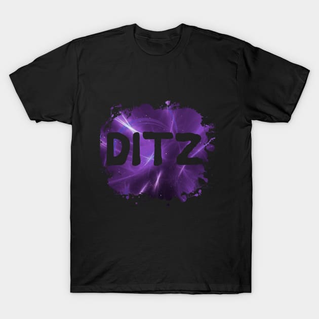 Ditz Funny 80's Design T-Shirt by solsateez